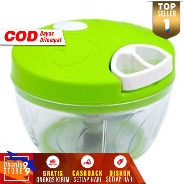 Speedy Chopper Blender Tangan Pemotong Daging Buah Sayuran Peralatan Dapur Rumah Murah