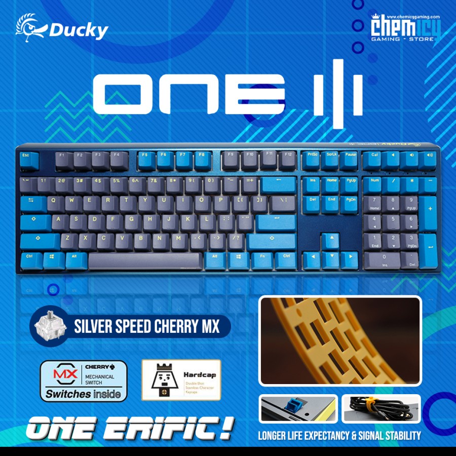 Ducky One 3 Fullsize DayBreak Hotswap RGB Mechanical Gaming Keyboard