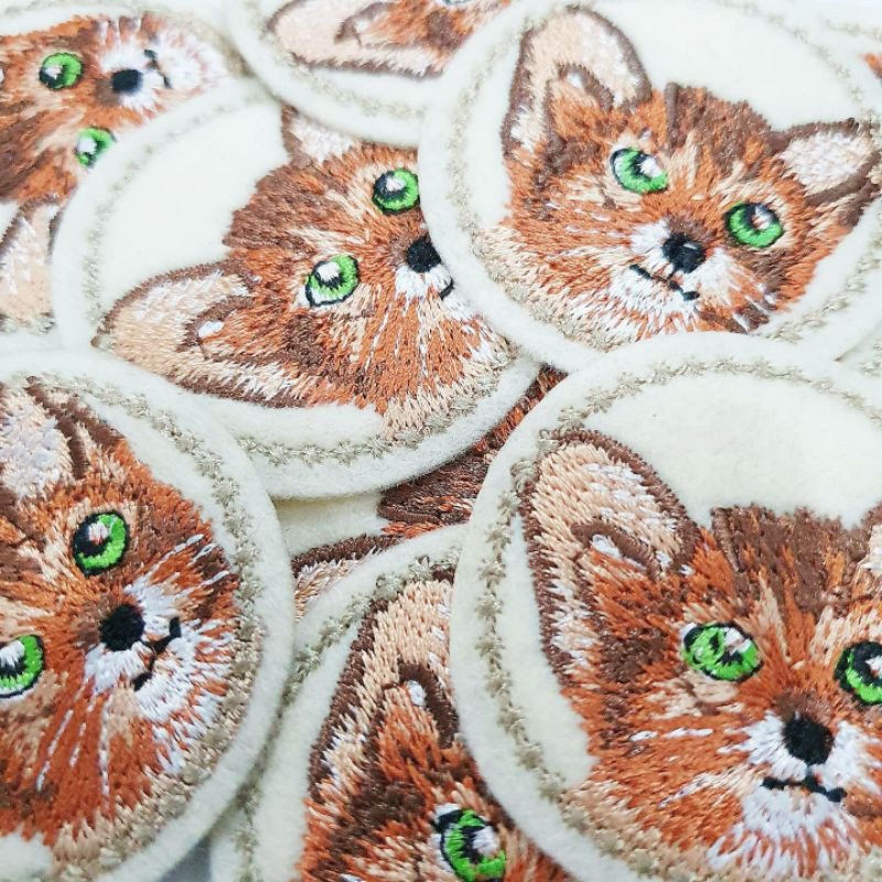 Patch Iron Kucing/Patch Bordir Kucing