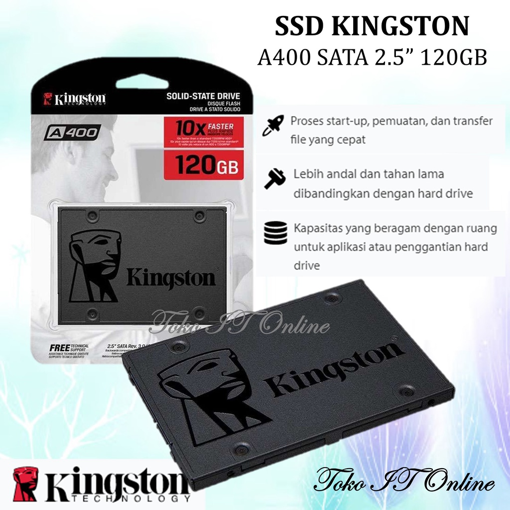 KINGSTON SSD A400 SATA 2.5 INCH 120GB 240GB 480GB