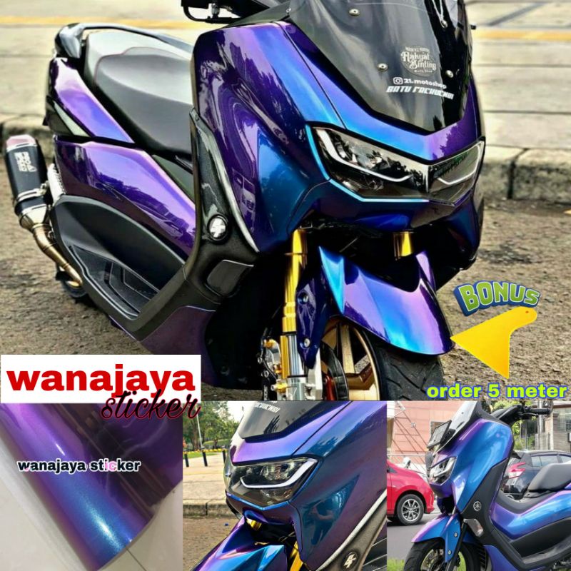 STICKER SKOTLET MOTOR WARNA BUNGLON / STIKER SKOTLET MOTOR WARNA CHAMELEON / SKOTLET MOTOR BUNGLON