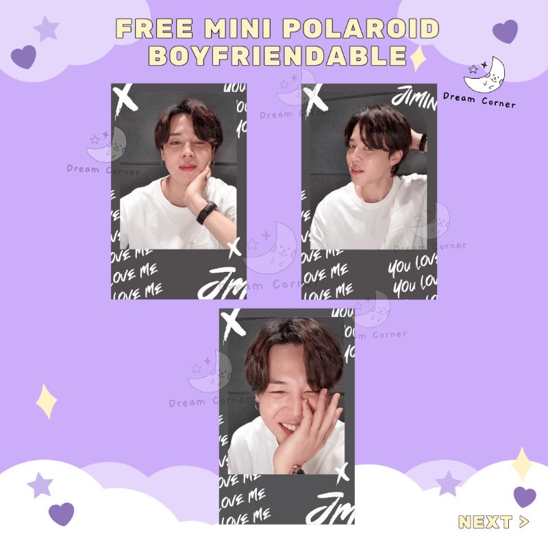 Jimin Mini Polaroid boyfriendable | FREE | Baca Deskripsi