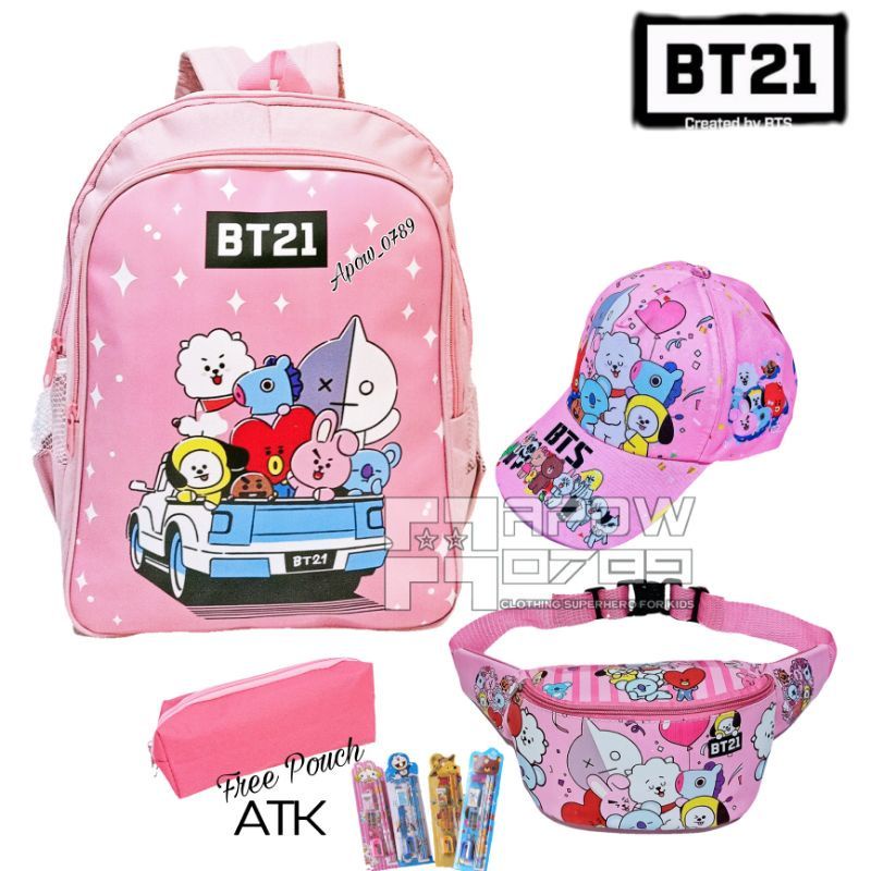 PDF Paket 3in1 Tas Sekolah Anak Perempuan BONUS ATK  Topi Dan Waistbag Anak Tas  Ransel Anak Perempuan