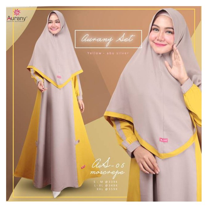 GAMIS SYARI STYLE AS 05 LEMON ||  AURANY