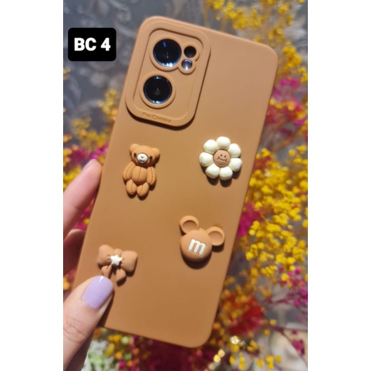 BC Softcase PRO Camera 3D Bear Cookies Oppo A3S A5S A9 2020 A15 A15s A16 A55 A96 F11 F11 pro Reno 7 4G Reno 7 5G