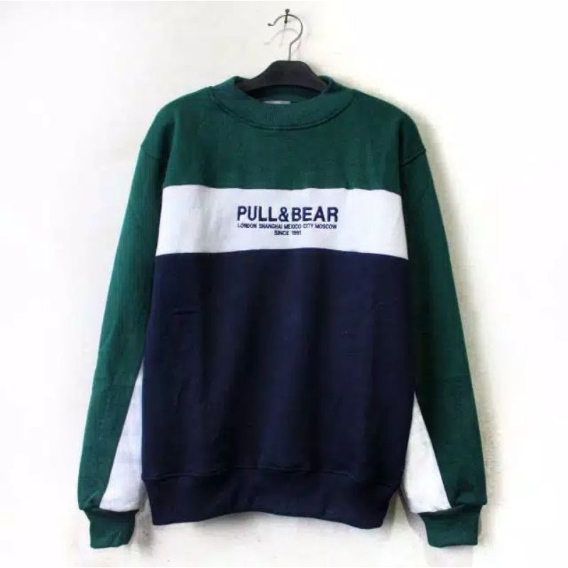 Crewneck Pull&amp;Bear Bordir Premium FullTag&amp;Lebel