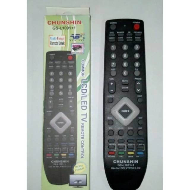 REMOT/REMOTE TV LCD/LED POLYTRON MULTI/UNIVERSAL L1001+1