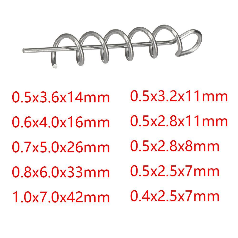 Top Sekrup Jarum Tahan Lama Konektor Kail Pancing Aksesoris Hook Pin