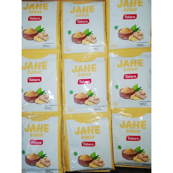 

Jahe Bubuk Tabura Murah, 1 renteng isi 12 saset 3gr