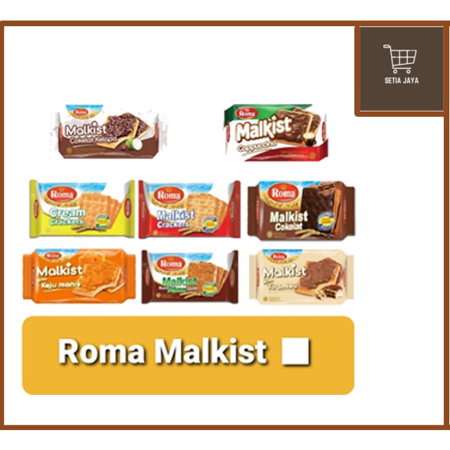 Roma Malkist Crackers 135gr - Biskuit - Malkist - Roma - Crackers