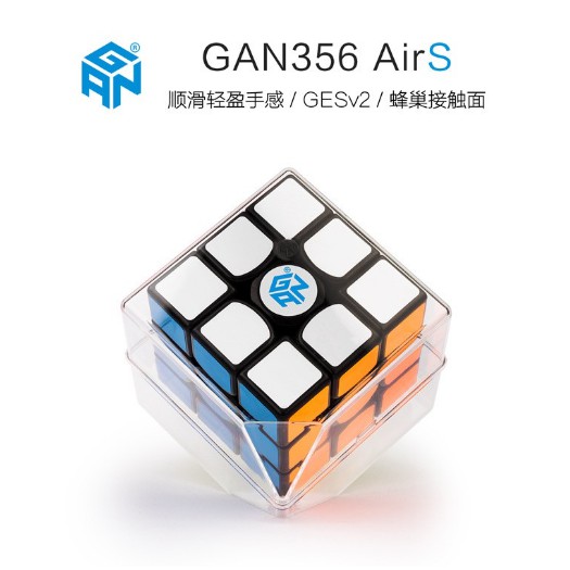 Rubik 3x3 Gan 356 Air S AirS Black