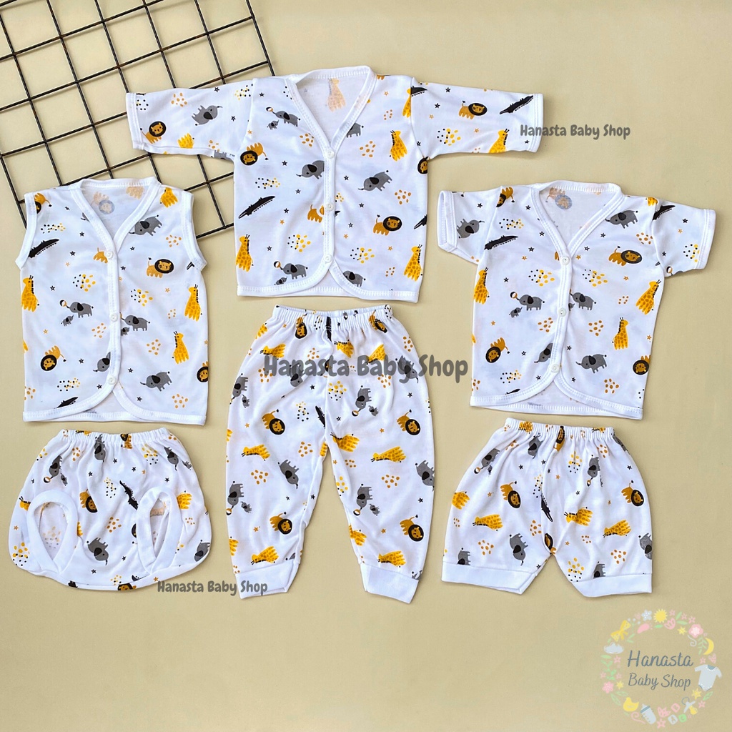 Baju Bayi Newborn Setelan Bayi Panjang Pendek Kutung Perlengkapan Bayi Baru Lahir Motif Animal