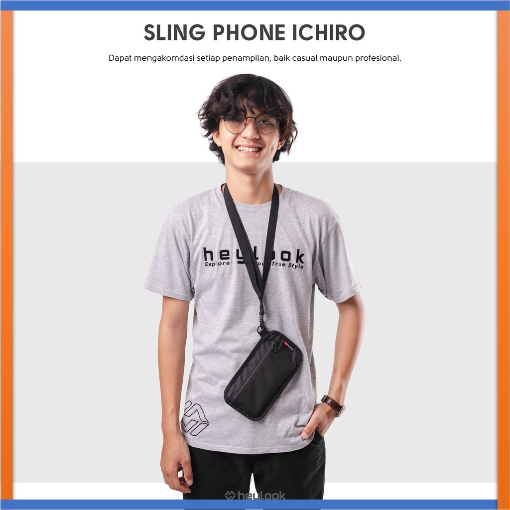 (BISA COD) Tas Hp Pria Wanita Gantung Leher Tas Selempang Hp Tas Selempang Hp Sako Hanging Wallet
