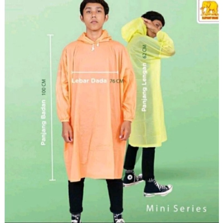 jas hujan ponco mini lengan elehant brand,,,ter murah dan terlaris