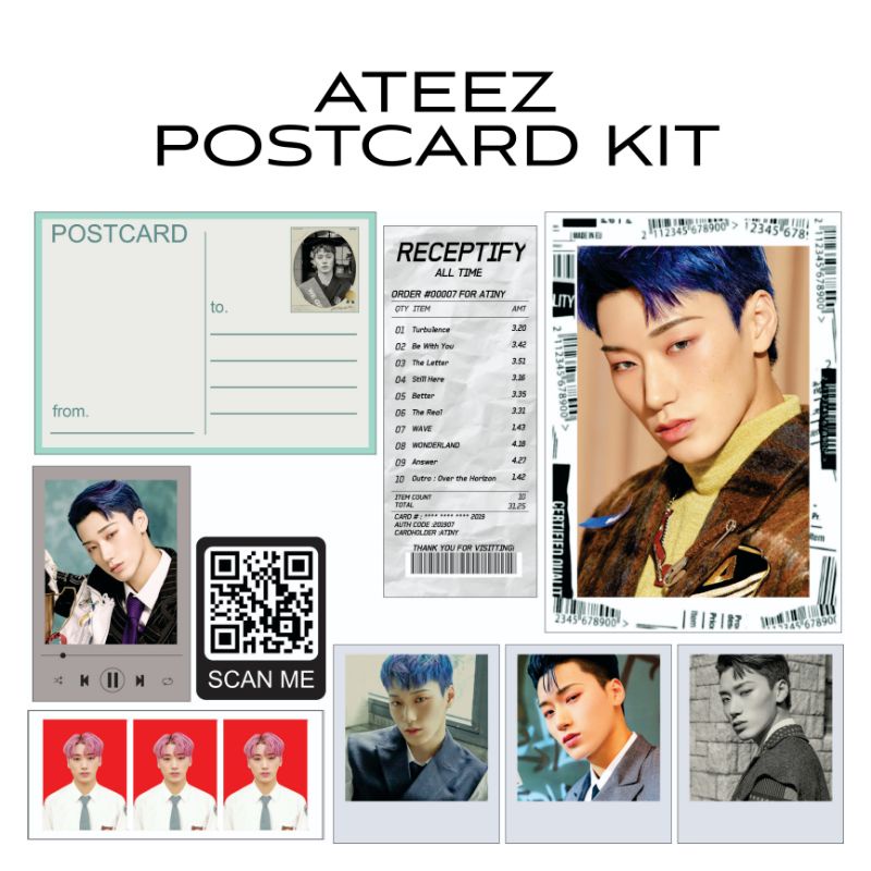 ATEEZ POSTCARD FANKIT