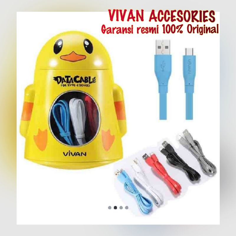 VIVAN CBC100S Kabel Data Type-C. 2,4A.100CM ( 1 Toples isi 20 pcs) original