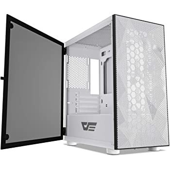 Aigo darkFlash DLM21 (Mesh) M-ATX Casing PC - Putih