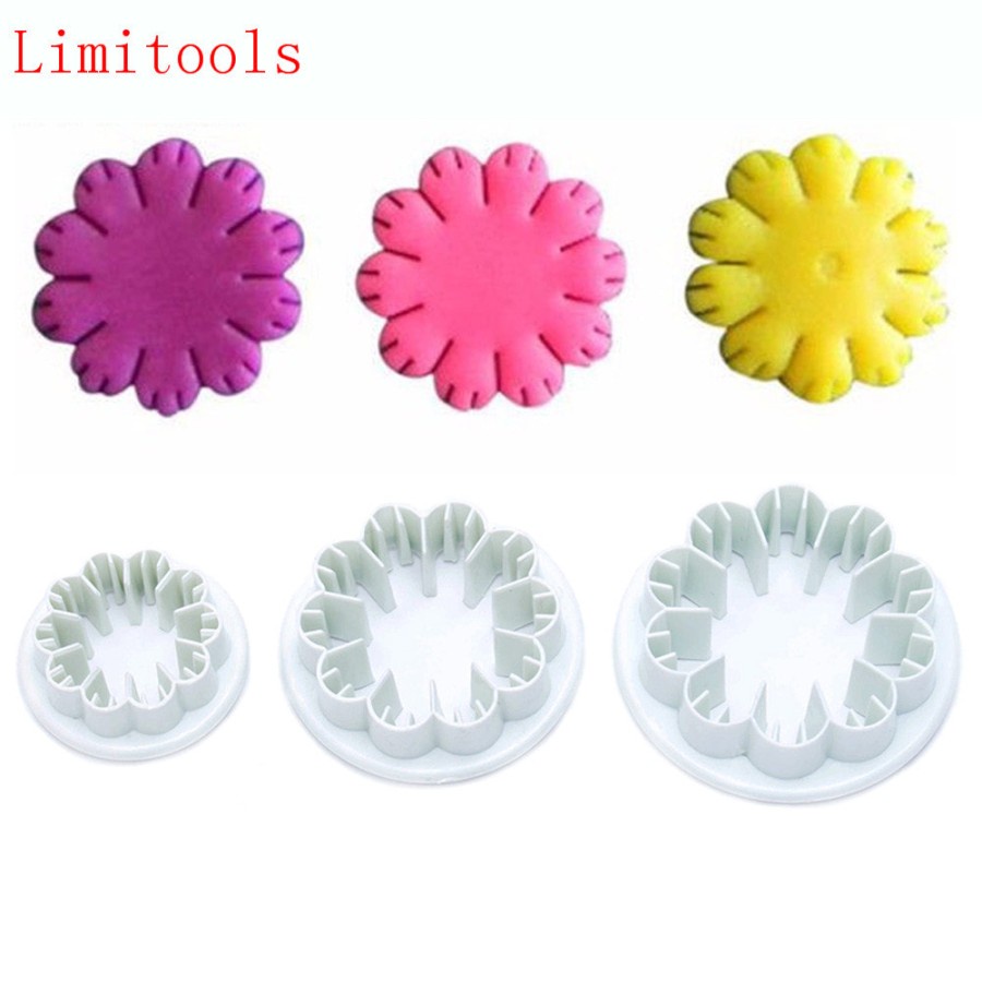 Fondant Cutter - Cetakan Fondant Carnation Flower (3pcs)