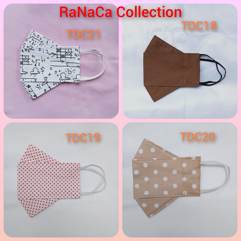 MASKER KAIN ANAK 2PLY 3D ( 8 TAHUN SD 12 TAHUN) KATUN JEPANG