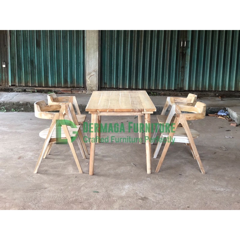 SET MEJA MAKAN KURSI A GUNUNG 4 KURSI 1 MEJA SET MEJA MAKAN TERMURAH