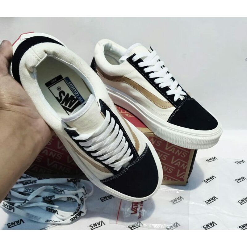 SEPATU V4NS OLD SKOOL BLACK MOCCA GRADE ORI V4NS PREMIUM SEPATU SNEAKERS PRIA SNEAKERS  WANITA