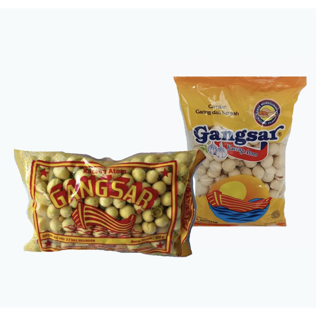 

KACANG ATOM Gangsar Atom 225gr / Biasa 225gr / Shanghai 140gr