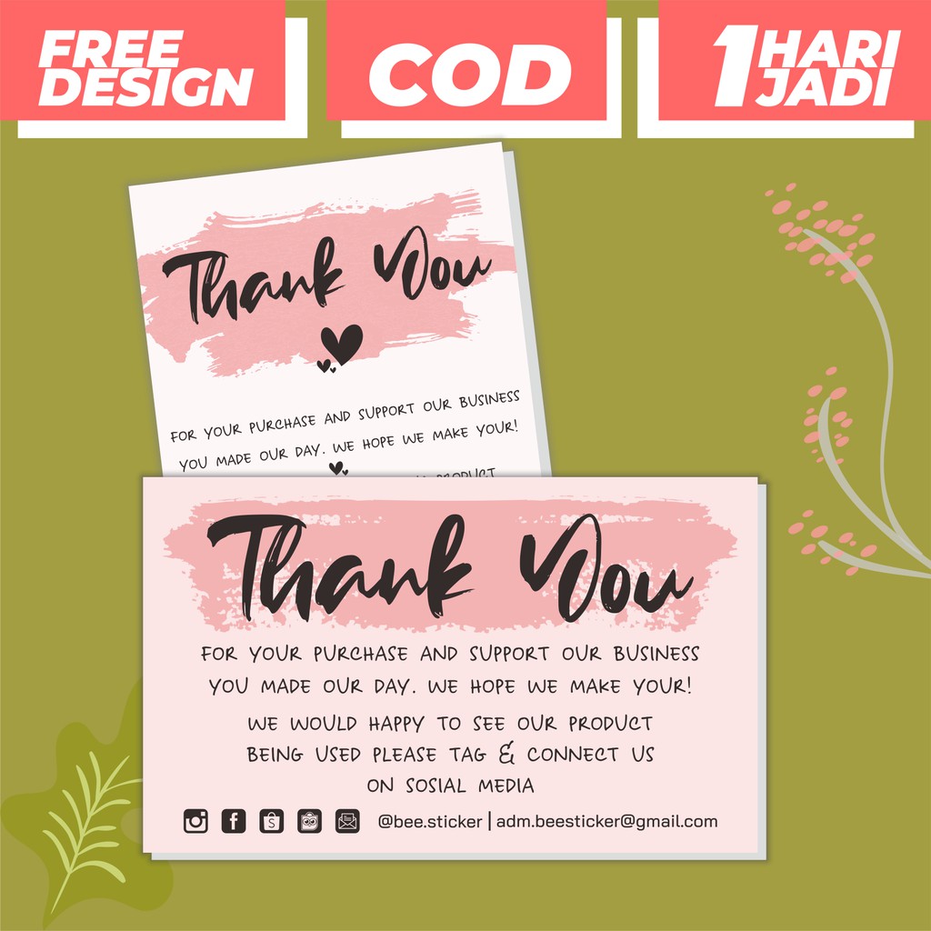 

Terlaris ✨ - Thank You Card - Kartu Souvenir Edisi Lebaran - Thankyou card - Kartu Hampers3.1.23