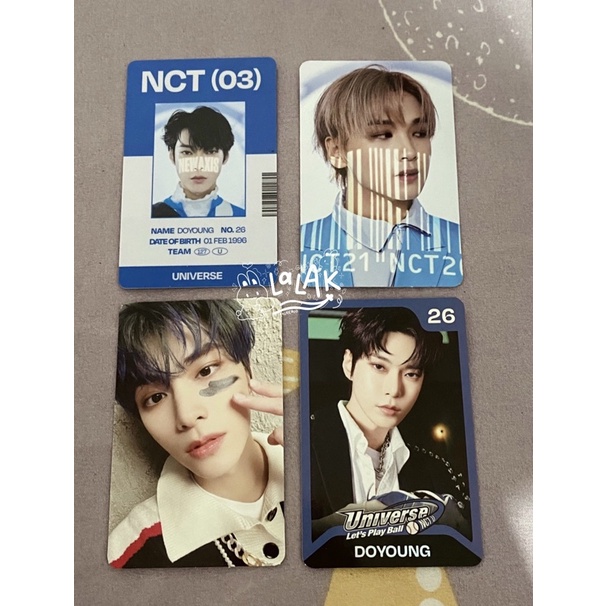 PHOTOCARD DOYOUNG KONSEP TC LETS PLAY BALL , ID CARD UNIVERSE DOYOUNG