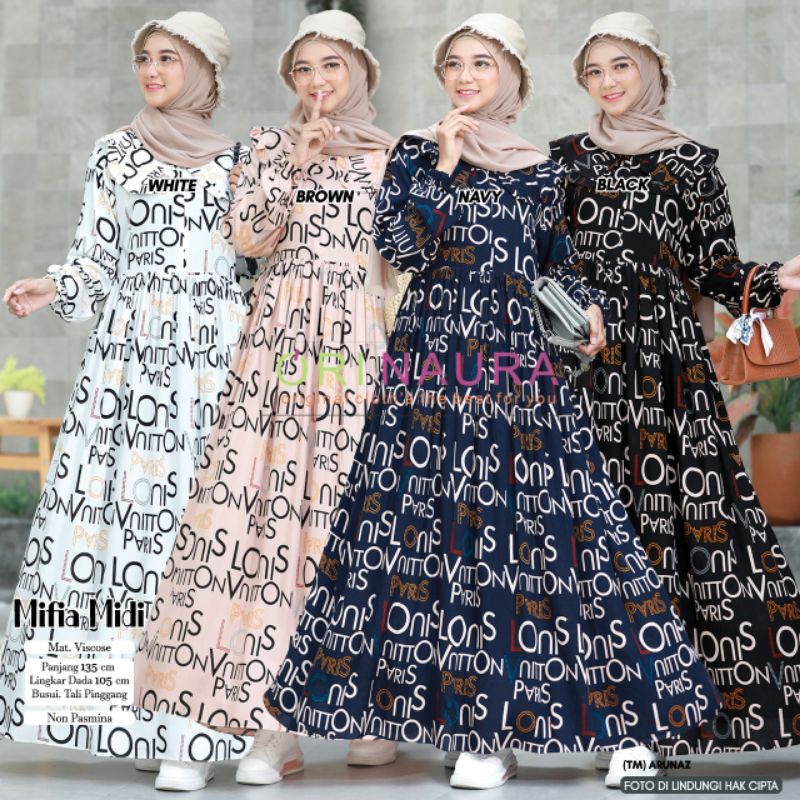 Dress Wanita MAfia Midi by Ori Naura