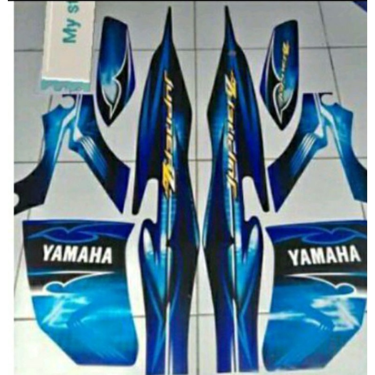 Striping jupiter z burhan biru hitam 2008 2009