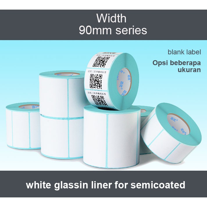 90 kertas label thermal sticker label barcode semicoated 90 kertas label thermal sticker label barcode semicoated