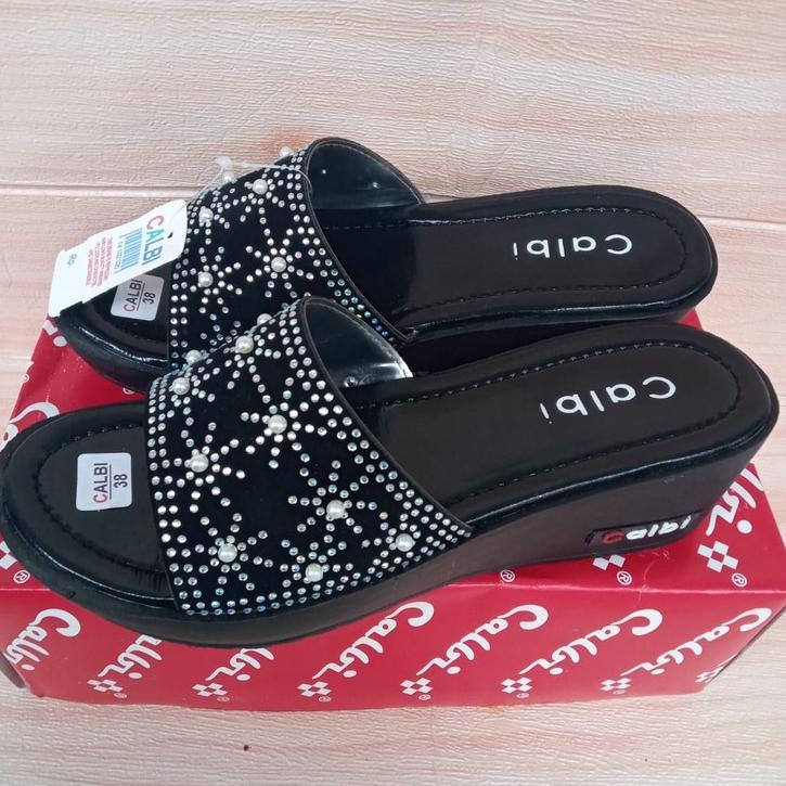 Big Sale.. SANDAL WANITA CALBI TERBARU/SANDAL WEDGES WANITA TERBARU 2022 TERMURAH / SANDAL SELOP WAN