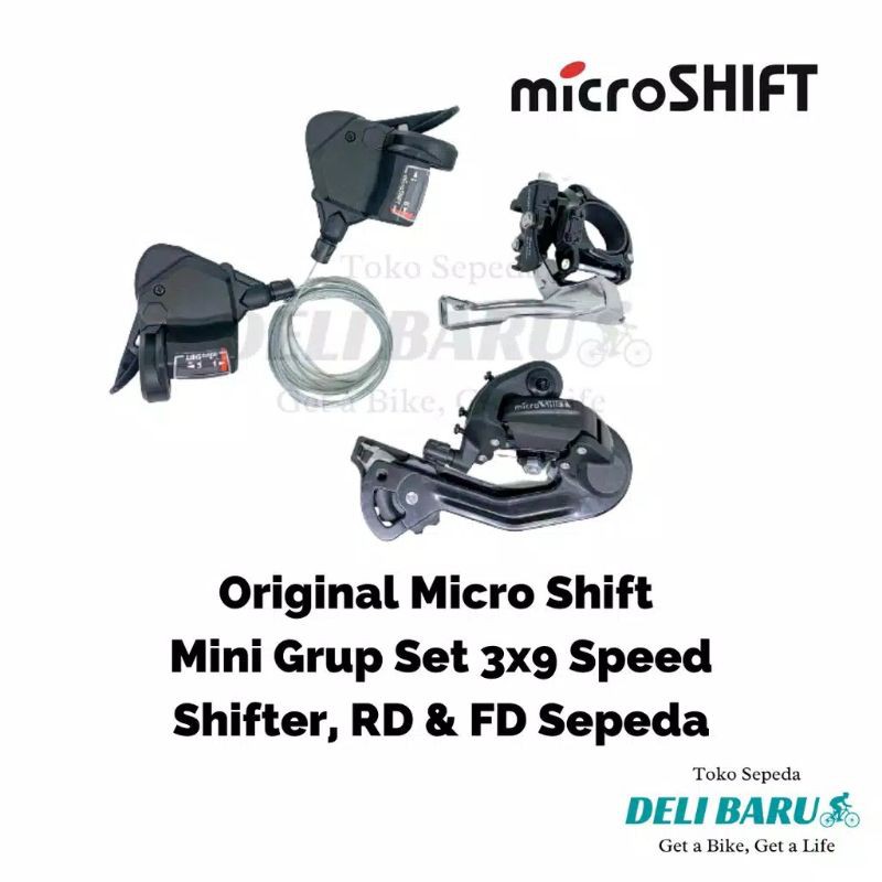 mini grupset microshift 9 speed / rd/ fd/ shifter