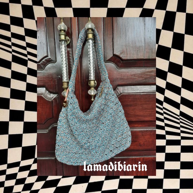 DOWA ORIGINAL HOBO CROCHET BAG / TAS RAJUT HOBO DOWA (Baca Deskripsi)