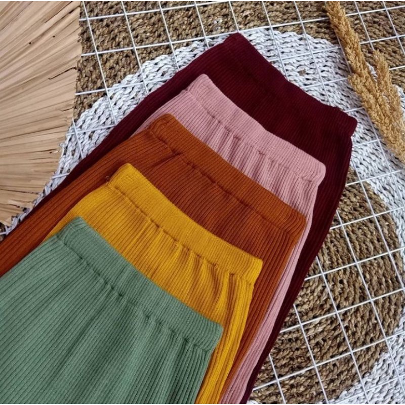 Rok Rajut Span / Rok Span Knit / Rok Panjang / Long Knit Skirt / Rok Wanita Kekinian / Celana Panjang Wanita-5