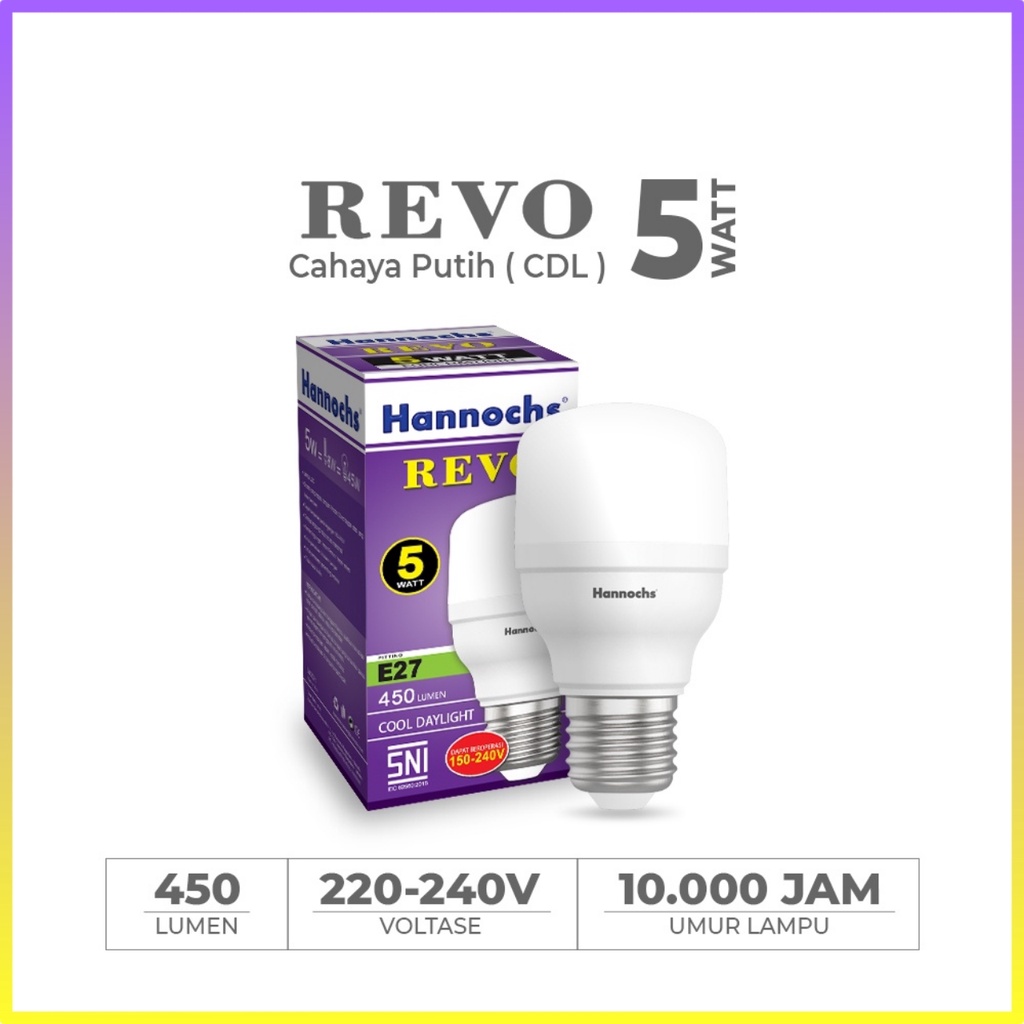 Hannochs Lampu LED Capsule Revo 5 Watt - Cahaya Putih