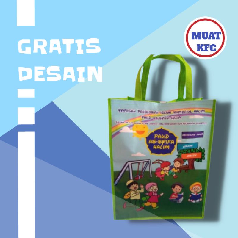 

Goodie bag spunbond/Souvenir Ultah Frre design