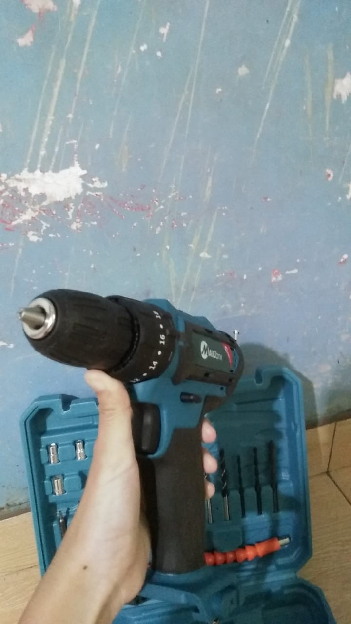Mesin Bor Baterai / Batre Bor Tembok 32volt Cordless Drill Mailtank Sh190 Charger / Cas