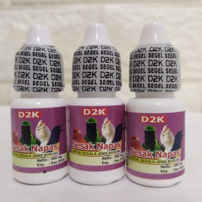 D2K Sesak Nafas obat burung megap-megap ngik-ngik sesak nafas dan gangguan pernafasan lain untuk seg