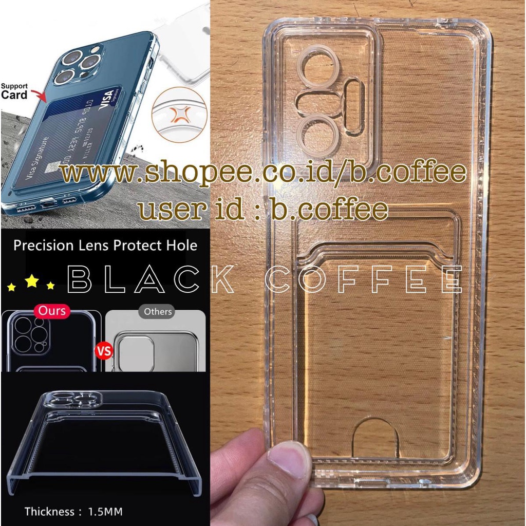 PREMIUM CARD HOLDER / KARTU Soft Case XIAOMI redmi NOTE 10 4G / redmi NOTE 10s / redmi NOTE 10 PRO