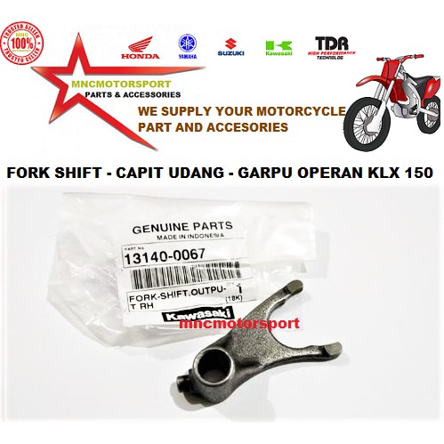 FORK SHIFT CAPIT UDANG GARPU OPERAN KLX 150 ORIGINAL