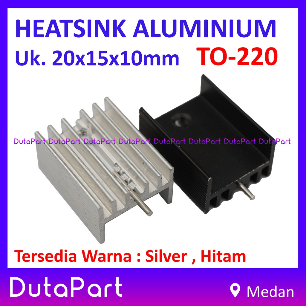 Heatsink Aluminium Pendingin 20x15x10mm TO-220 TO220 Heat Sink IC Transistor 7805