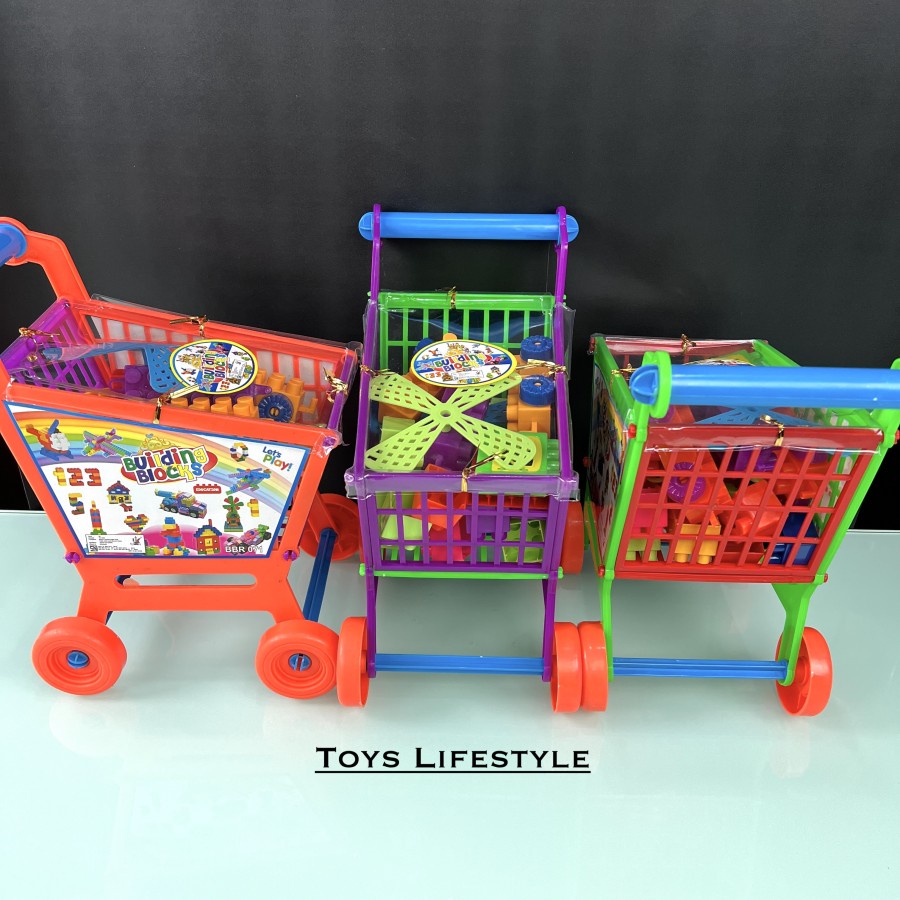 Mainan Troli Anak Keranjang Trolly Shopping Basket Trolley (Murah)