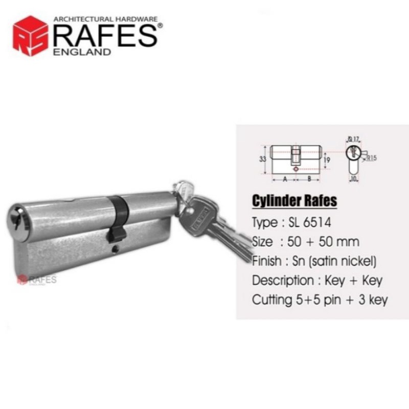 silinder kunci Rafes SL 6514