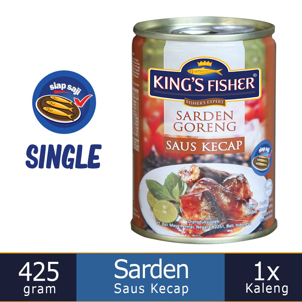 

MyHomey King's Fisher Sarden goreng saus kecap 425g Makanan Kaleng kings fisher