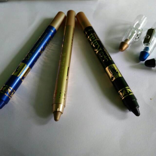 

Celak kajal pensil WATERPROOF Gold, Black, Blue