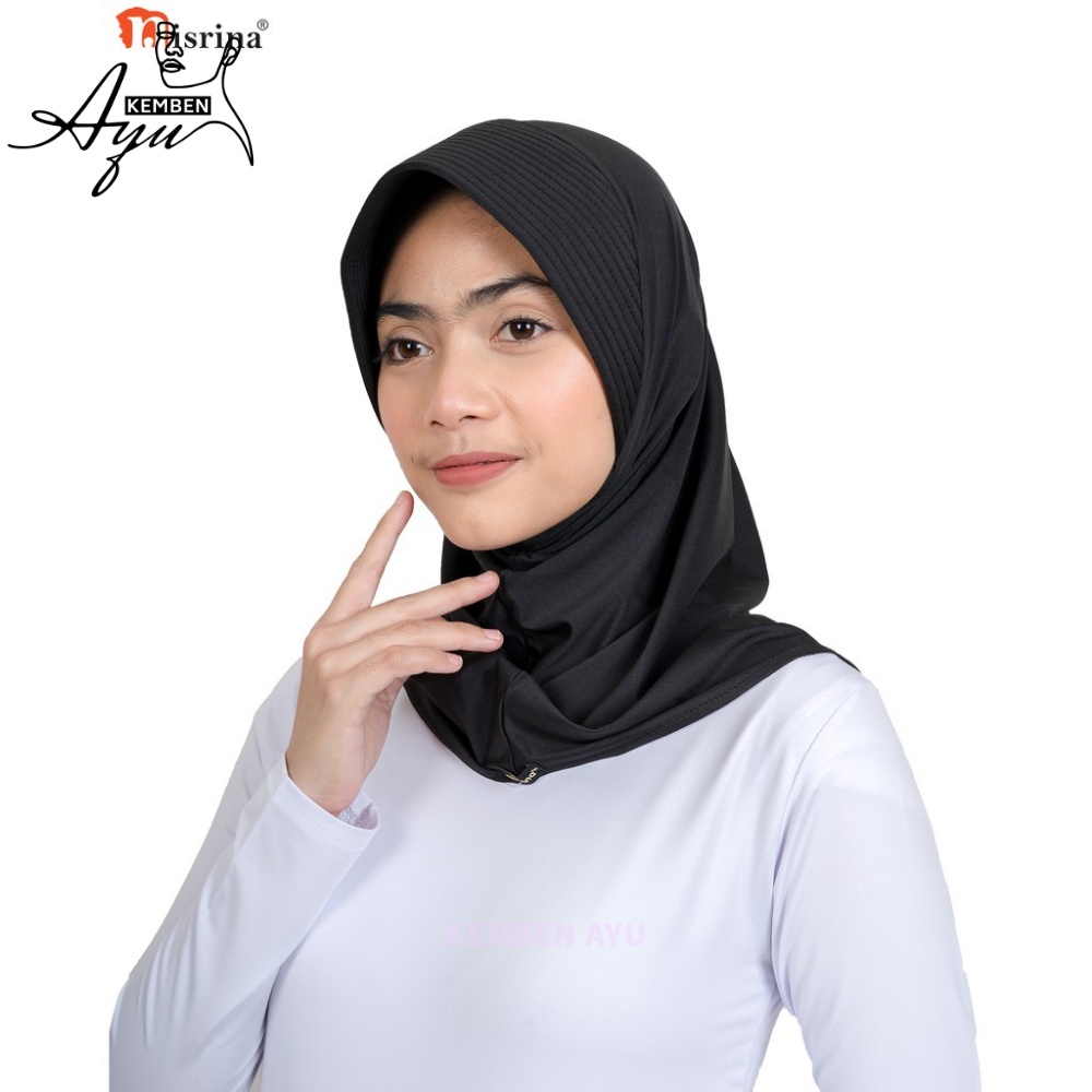 Jilbab Hijab Sport Langsungan Jersey Premium Kerudung Olahraga Instan Krudung Jaman Sekarang Bergo Futsal Cewek Polos Sporty Volly Lari Voli Senam Murah Jersy Menutup Nutup Dada Kaos Warna Cream Putih Pink Muda Import Kurung Pet Tebal Seport Olah Raga Pad-4