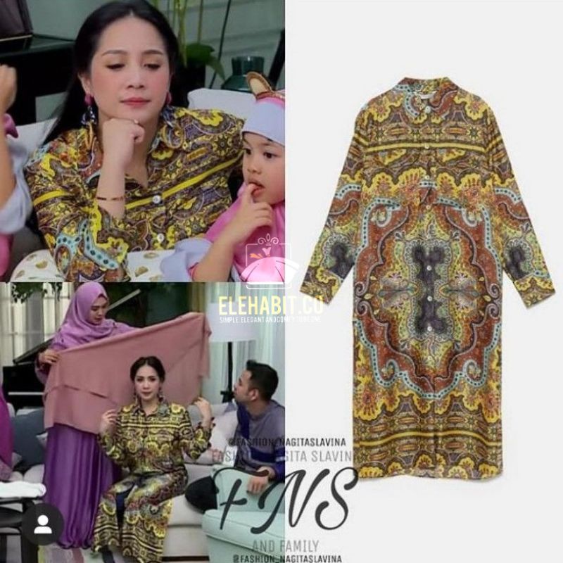 ELEHABIT.CO NAGITA SLAVINA LONG TUNIK IMPORT BKK - DRESS NAGITA IMPORT QUALITY - TUNIK NAGITA IMPORT