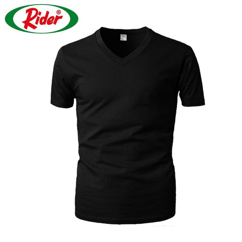 RIDER KAOS  OBLONG R222 B V-NECK HITAM