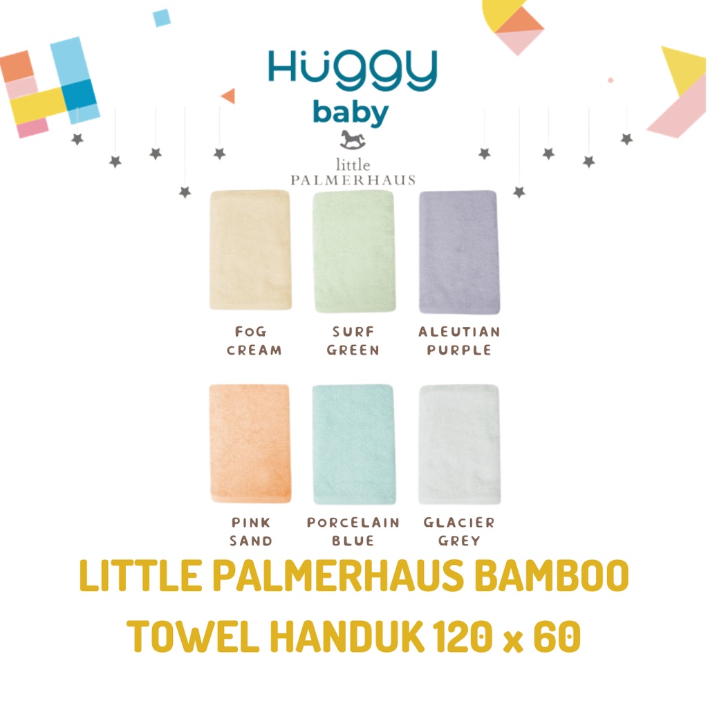 Little Palmerhaus Premium Mason Bamboo Towel Handuk Bayi